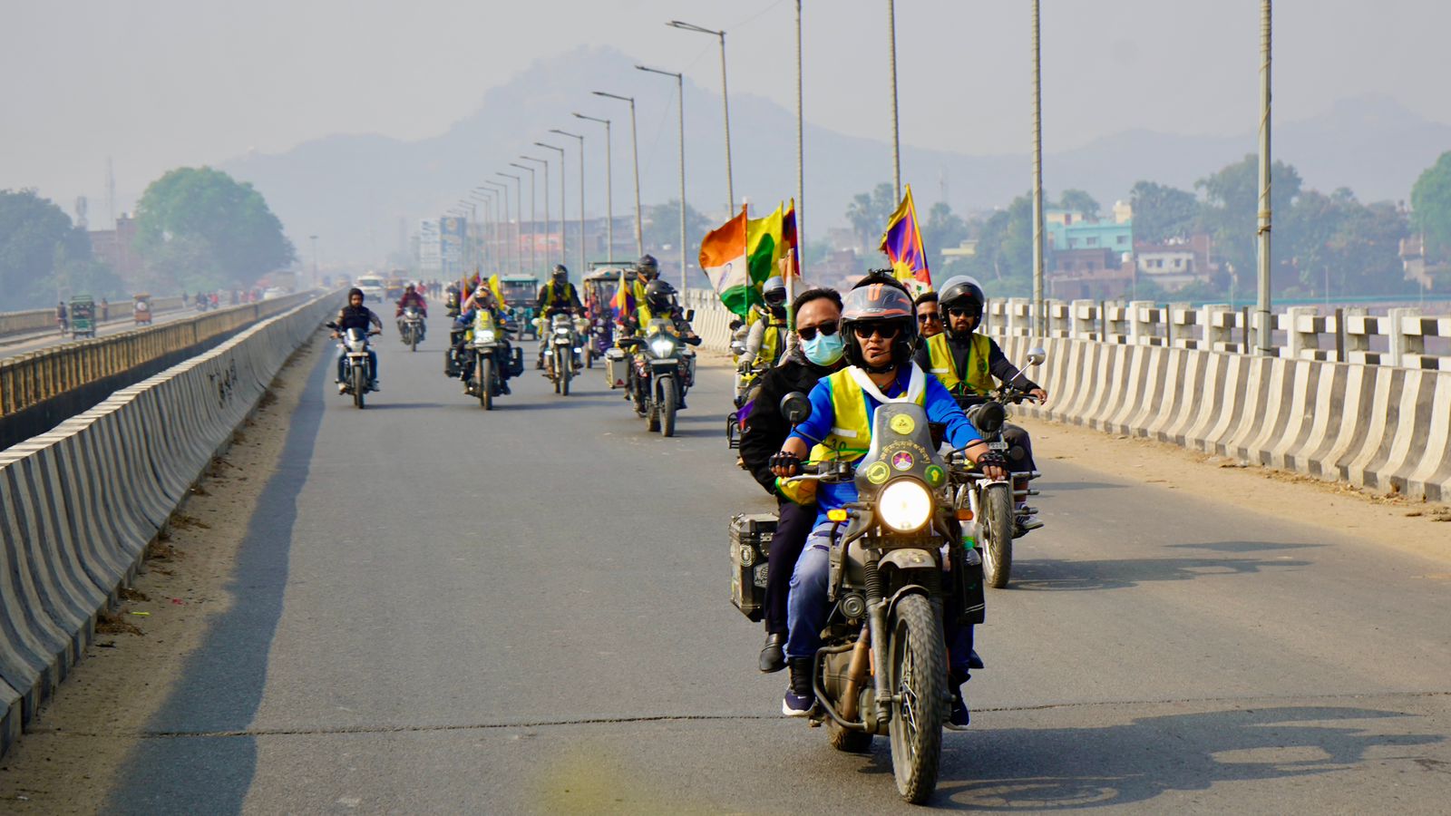 TIBETANS BIKERS 19 CITIES IN INDIA