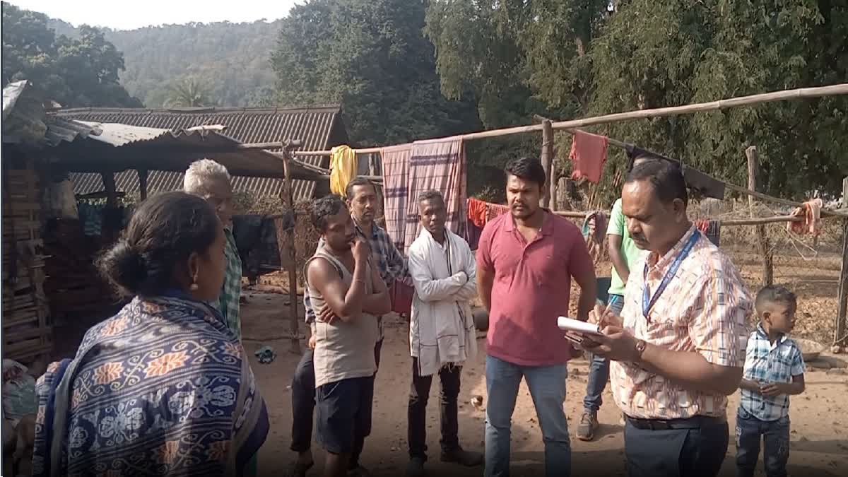 oudh Sub-collector Visited Matagadu village