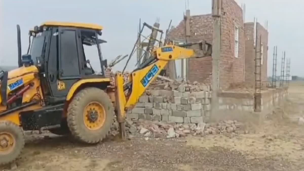 illegal house demolished