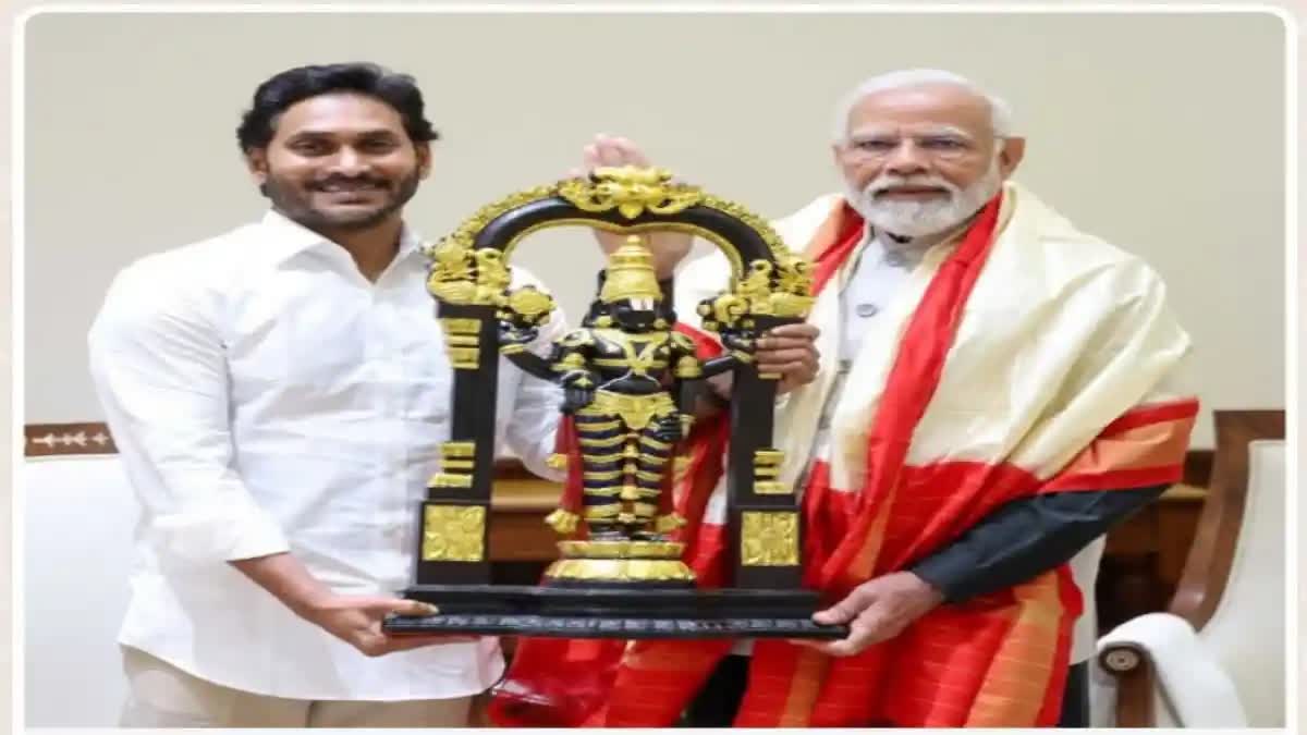 CM Jagan met PM Narendra Modi  Jagan Mohan Reddy with PM  ജഗൻ മോഹൻ റെഡ്ഡി  പ്രധാനമന്ത്രി ജഗൻ മോഹൻ റെഡ്ഡി  പോളിവാരം പദ്ധതി