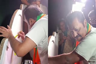 Election Campaign  Suresh Gopi BJP  Suresh Gopi Election Campaign  സുരേഷ്‌ ഗോപി ചുവരെഴുത്ത്  ലോക്‌സഭ തെരഞ്ഞെടുപ്പ് 2024