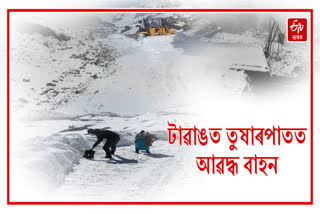 Snow clearance by Project Vartek in Tawang