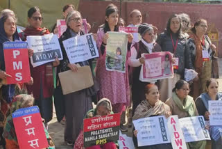 Ariha stuck in Germany for 24 months, mother demonstrated at Jantar Mantar to return home