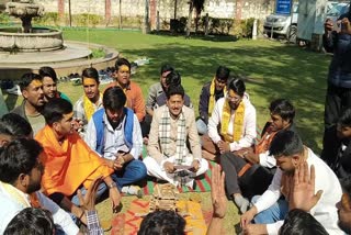 abvp protest in university