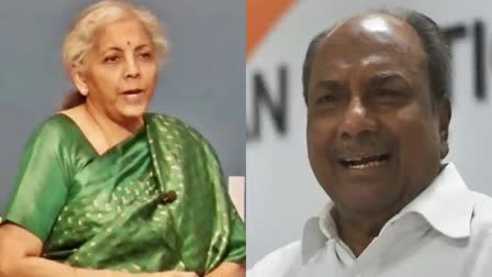 Nirmala Sitharaman Slams AK Antony  Budget Session  എകെ ആന്‍റണിക്കെതിരെ വിമർശനം  നിർമല സീതാരാമൻ  പാർലമെന്‍റ്‌ ബജറ്റ്‌ സമ്മേളനം