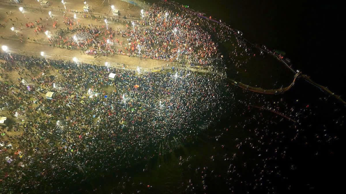 An image of Maha Kumbh taken by NASA astronaut Don Petit.