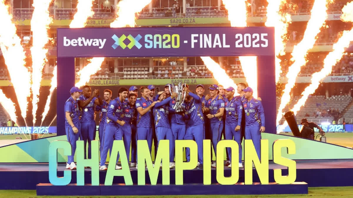 MI Cape Town Ended Sunrisers Eastern Capes SA20 Title Winning Streak As they became new champions at the iconic Wanderers Stadium in Johannesburg.