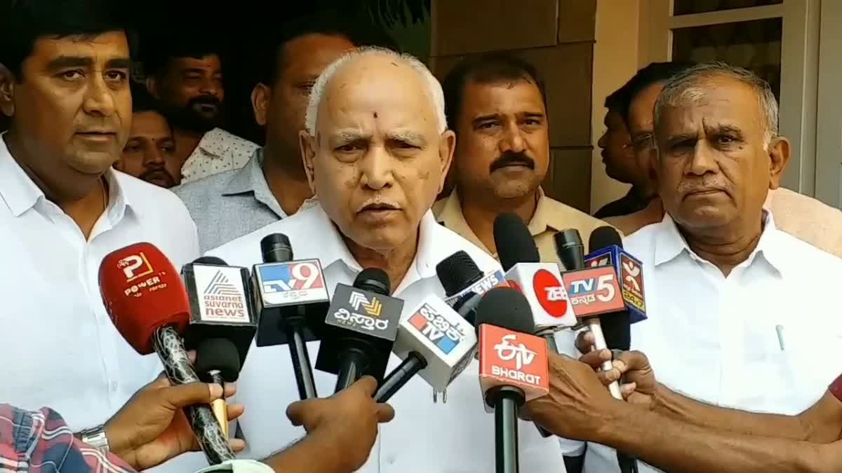 Former CM B S Yediyurappa