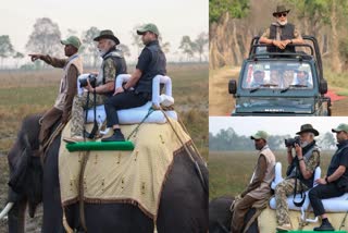 pm modi elephant safari