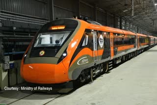 Vande Bharat orange livery train for Khajuraho