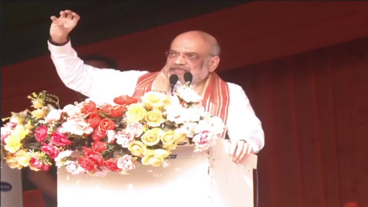 Amit Shah in Lakhimpur