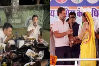 RAHUL GANDHI EATS AT DHABA