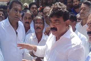 YSRCP MLA Perni Nani Protest