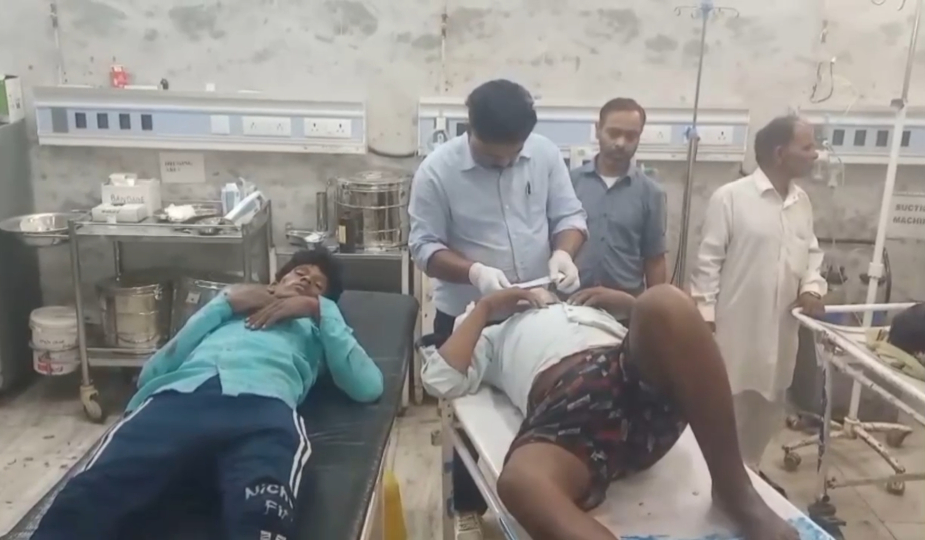 हादसे में घायल हुए यात्री
