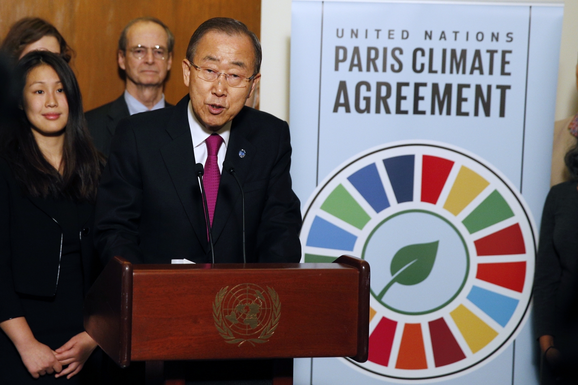 Ban Ki-Moon, the then Secretary-General of the United Nations.