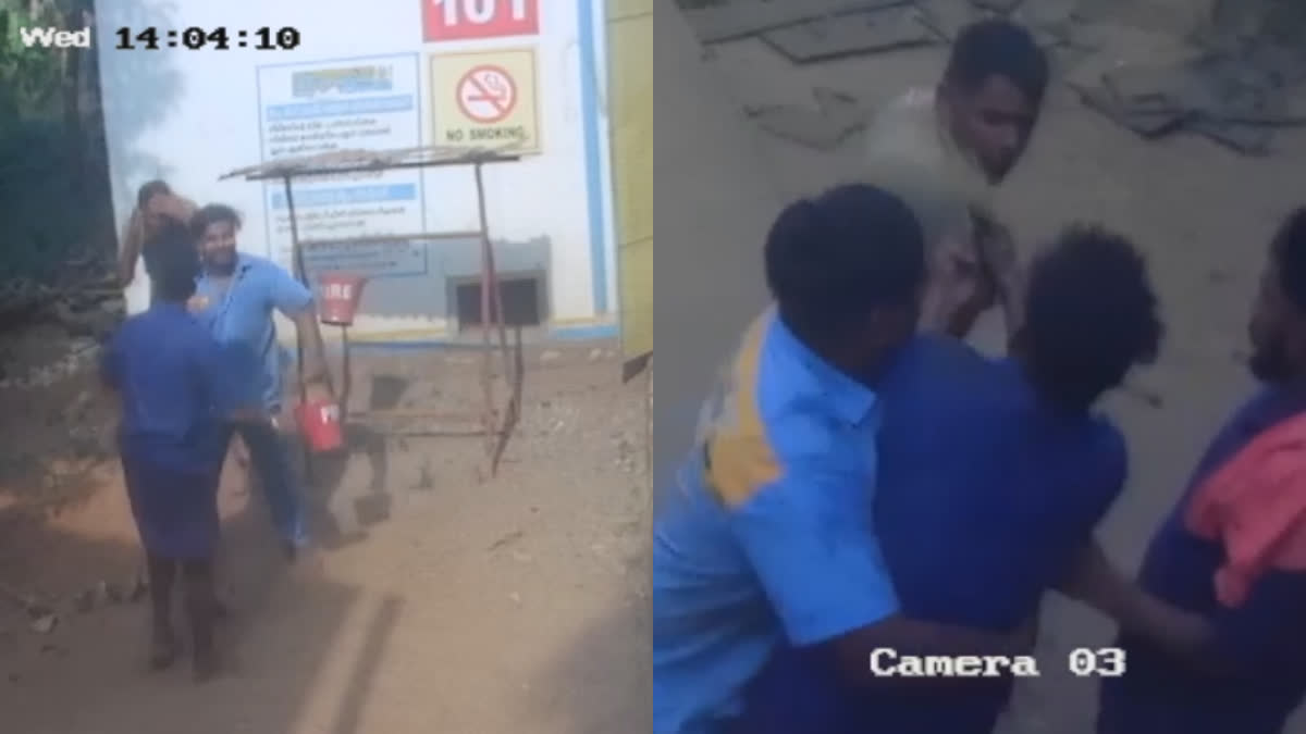 BPCL BOTTLING PLANT  DRIVER ATTACKED BPCL  ബിപിസിഎൽ ബോട്ട്ലിങ് പ്ലാന്‍റ്  ഡ്രൈവര്‍ക്ക് മർദനം