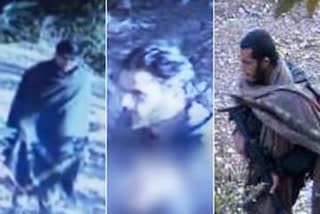 A collage of three militants believed to be involved in attack on IAF convoy in Jammu and Kashmir's Poonch
