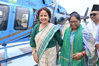 JMM leader Kalpana Soren on visit to Mayurbhanj in Odisha