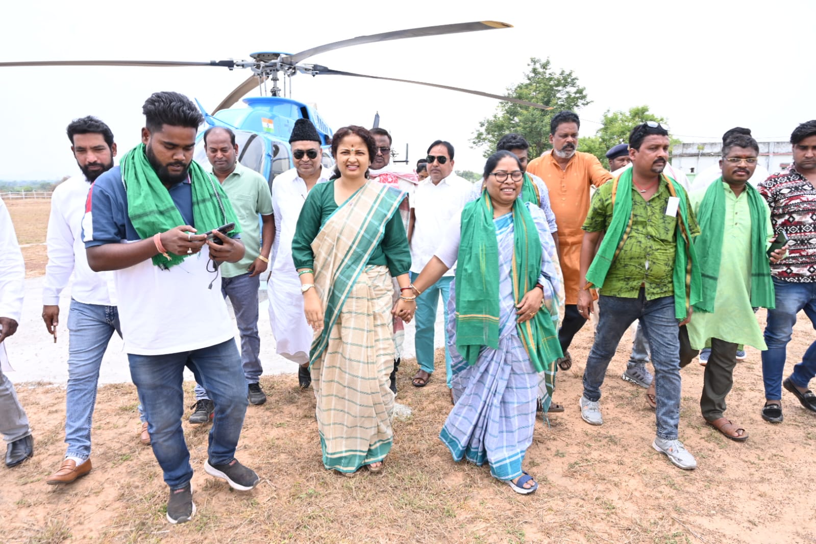 JMM leader Kalpana Soren on visit to Mayurbhanj in Odisha