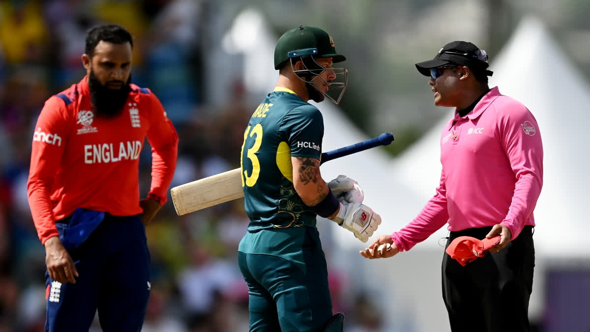 Jos Buttler and Adam Zampa shared their thoughts on the decision made by Indian umpire Nitin Menon regarding a non-dead ball controversy involving wicketkeeper-batter Matthew Wade during the T20 World Cup 2024 match between England and Australia on Saturday.