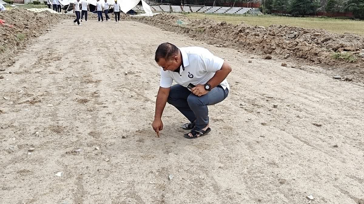 cricket pitch making in pandoh