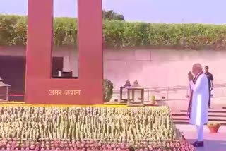 Rajghat  Mahatma Gandhi  MODI swearing in as PM  NEW DELHI  NDA GOVT