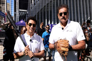 The International Cricket Council (ICC) shared a video on their Instagram handle, featuring cricket icon Sachin Tendulkar and renowned commentator Ravi Shastri, who tried their hand at baseball at the T20 World Cup 2024 fan parks in New York on Sunday.
