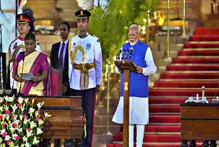 Narendra Modi took oath