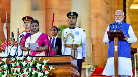 Narendra Modi took oath for the third consecutive term as Prime Minister of India. The oath was administered by President Droupadi Murmu at the Rashtrapati Bhavan in New Delhi on Sunday, June 9, 2024.