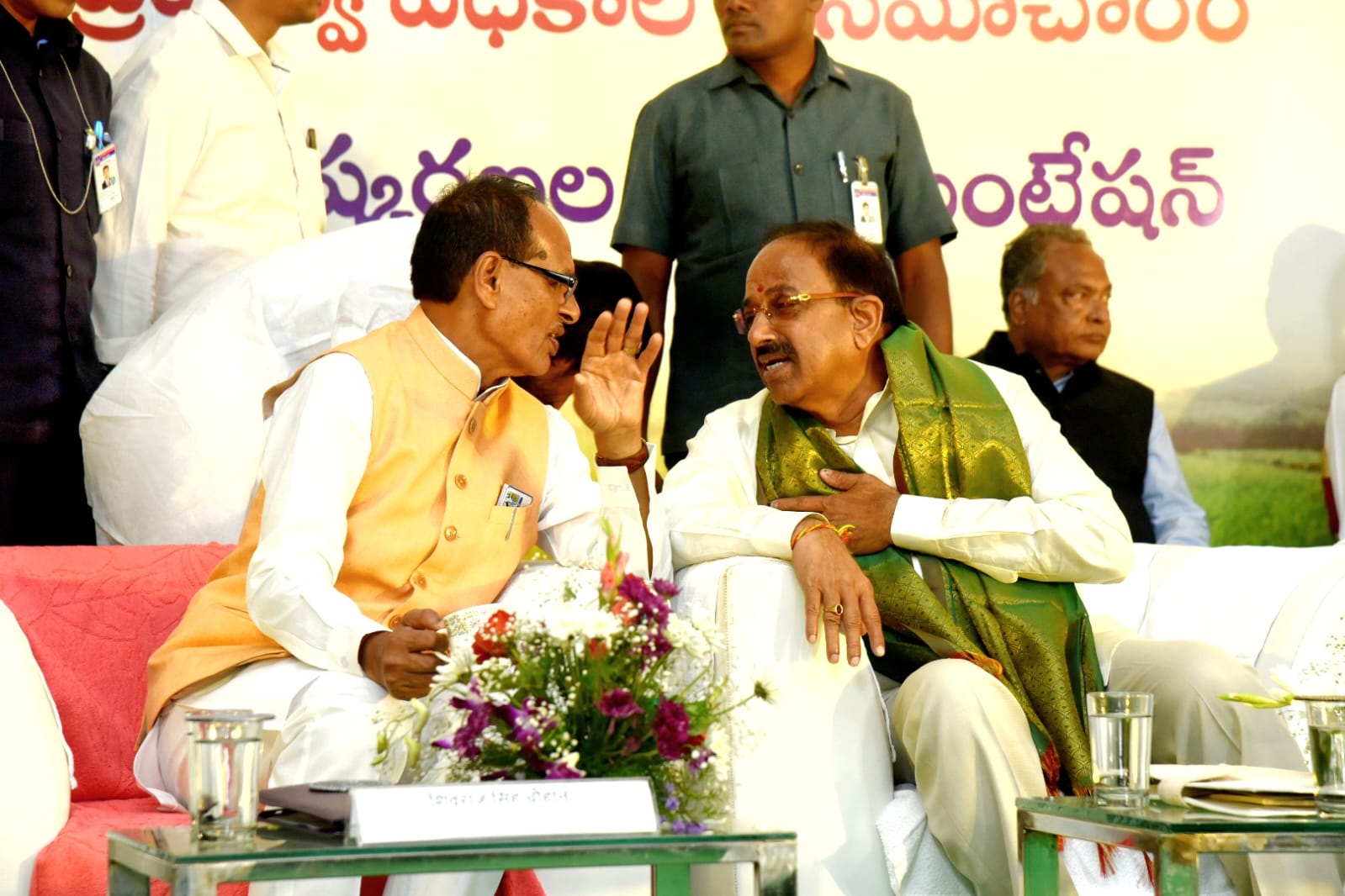 Union Agriculture Minister Shivraj Singh Chouhan participated in the VKSA programme at Mangalpalli village, Ibrahimpatnam in Rangareddy district of Telangana.