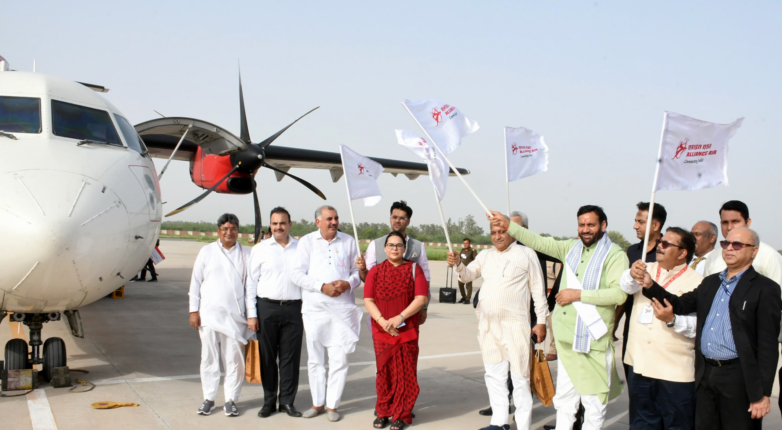 Hisar to Chandigarh Direct flight started Haryana CM Nayab Singh Saini also traveled will start for Jaipur Jammu and Ahmedabad