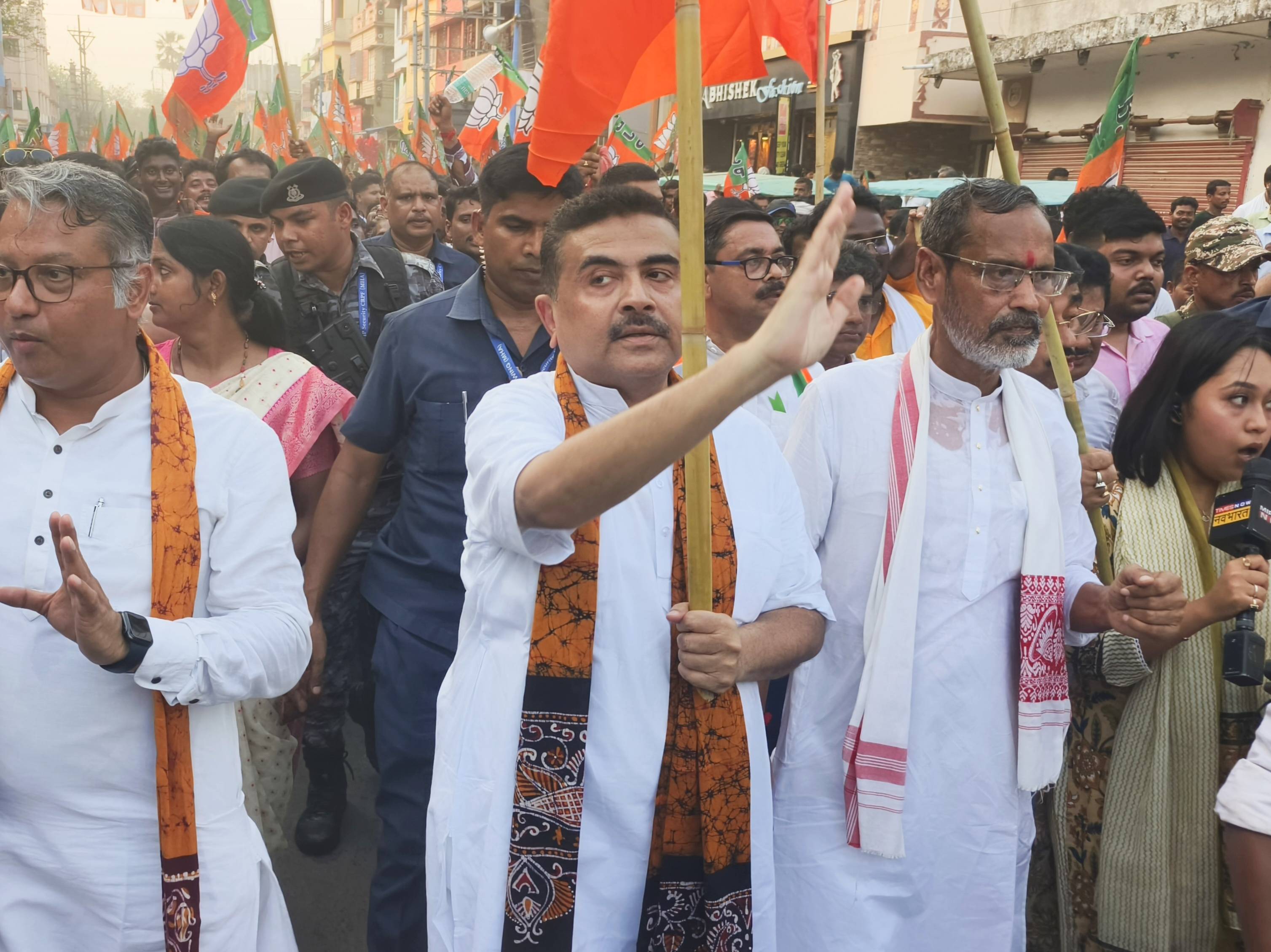 nari samman yatra of bjp at bolpur