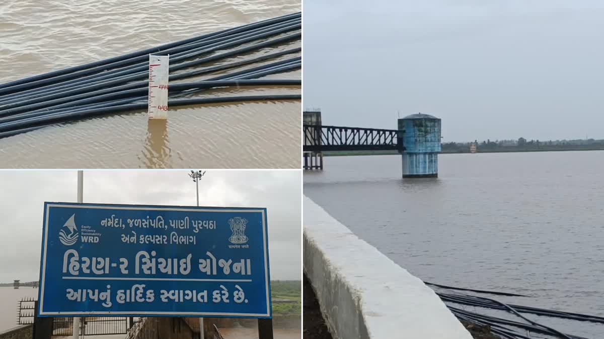 gir-somnath-rain-first-rain-caused-the-biggest-hiran-2-dam-in-gir-to-overflow