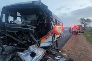 RTC Bus Hits Lorry