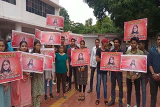 put up posters for justice in jabalpur