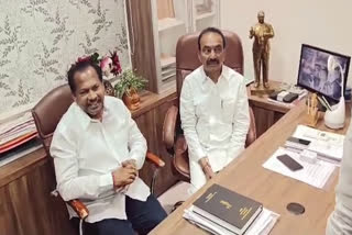 Etela Rajender visit EX MP Chandrasekhar House