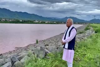 CM Manohar Lal inspected Kaushalya Dam