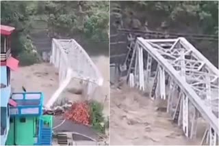 Bridge Washed Away in Kullu