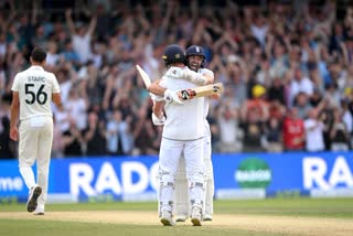 ആഷസ്  Ashes  Ashes 2023  ഇംഗ്ലണ്ട്  ഓസ്‌ട്രേലിയ  ആഷസിൽ ഇംഗ്ലണ്ടിന് വിജയം  ആഷസ് പരമ്പരയിൽ വിജയം നേടി ഇംഗ്ലണ്ട്  ആഷസ് മൂന്നാം ടെസ്റ്റ്  Ashes Thirt test  Ashes England beat Australia  ഹാരി ബ്രൂക്ക്  മിച്ചൽ സ്റ്റാർക്ക്  Mitchell Starc  Harry Brook  തിരിച്ചടിച്ച് ഇംഗ്ലണ്ട്  England defeated Australia by three wickets