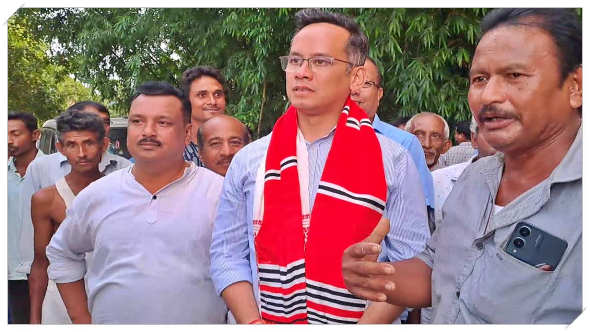 Gaurav Gogoi visits flooded areas