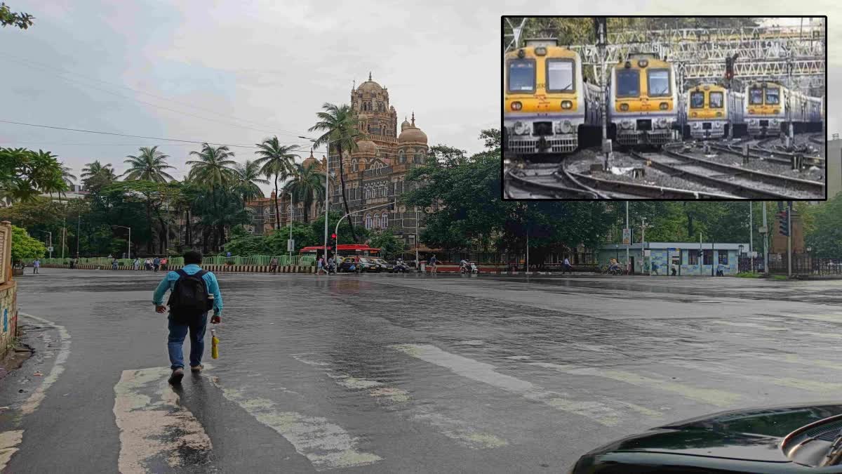 Mumbai Rain News Mumbai Local Latest Updates western, central and Harbour Railway services are running on time