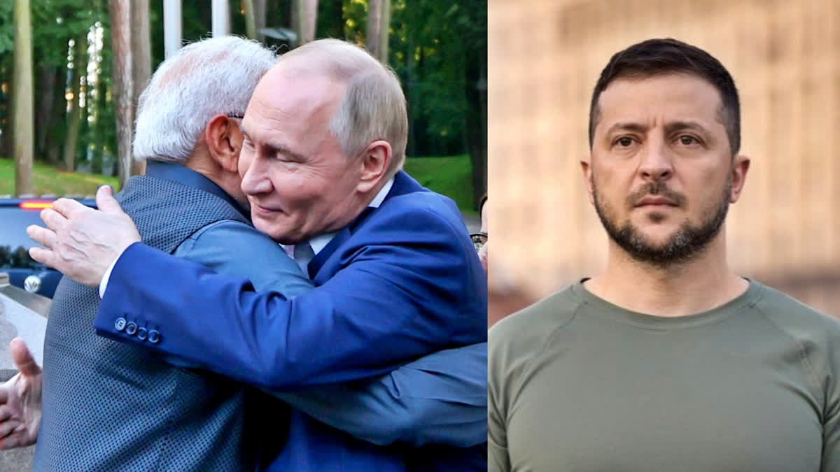 'Leader Of Largest Democracy Hugs World's Most Bloody Criminal': Zelenskyy On Modi-Putin Camaraderie