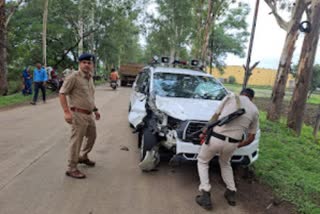 Anuppur SP vehicle Accident