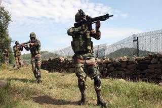 Army soldiers patrol along the Line of Control (LOC), in Jammu and Kashmir's Poonch