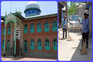 پلوامہ: میونسپل عملہ نے کی امام بارگاہ، ملحقہ علاقوں کی صفائی