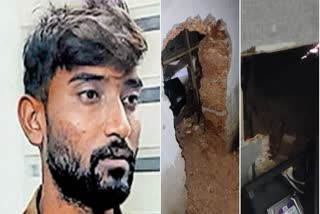 THEFT BY DRILLING WALL OF JEWELRY  KOZHIKODE CRIME NEWS  മോഷണശ്രമം  കോഴിക്കോട് വാര്‍ത്തകള്‍