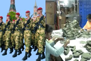 MADE IN INDIA SHOES FOR RUSSIA  RUSSIAN SOLDIERS  BIHAR SHOE MANUFACTURING UNIT  റഷ്യൻ സൈനികര്‍ ഇന്ത്യന്‍ ഷൂസ്