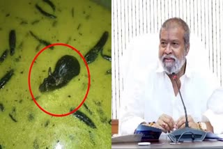 Minister Damodara Serious on Rat in Chutney Incident