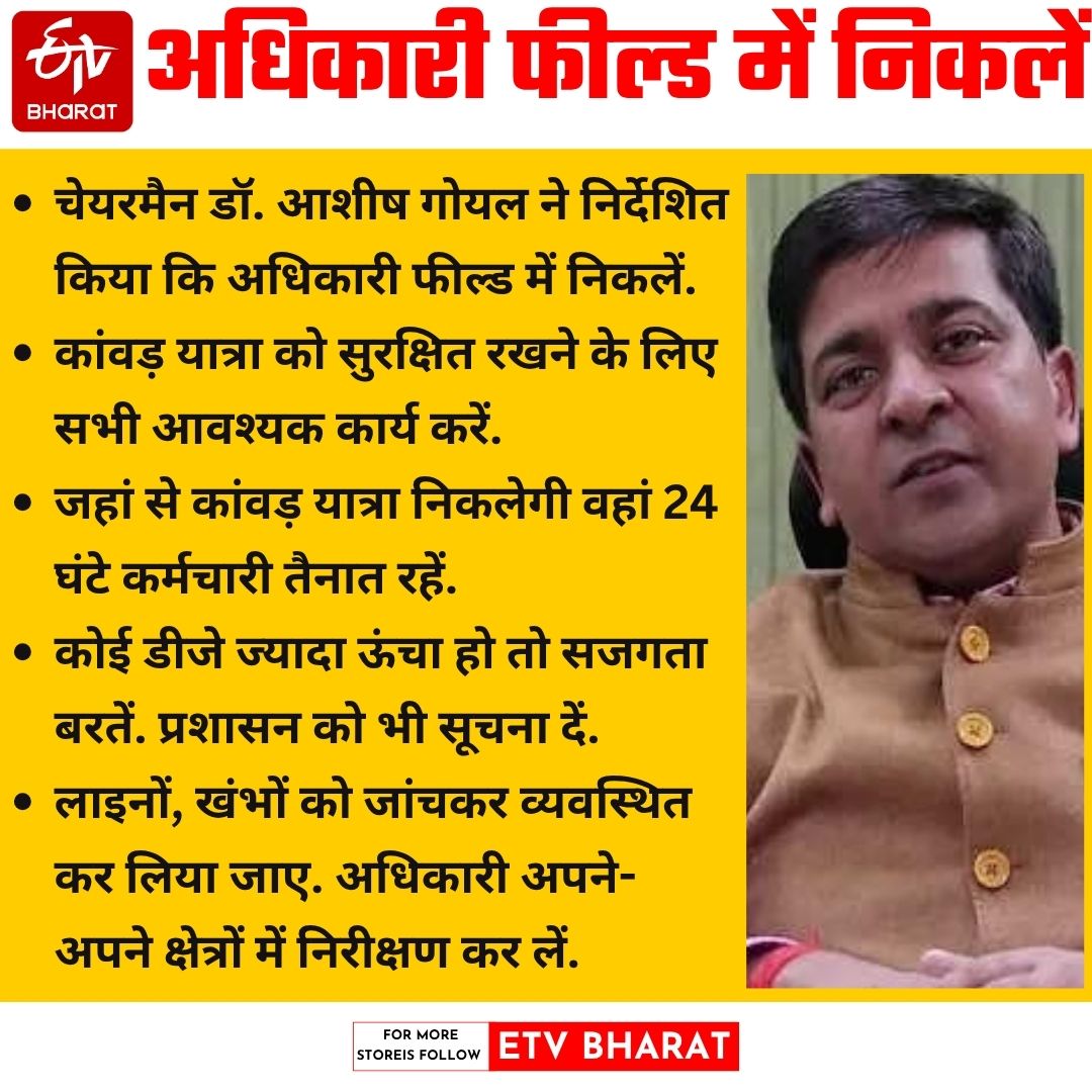 यूपीपीसीएल चेयरमैन के निर्देश.