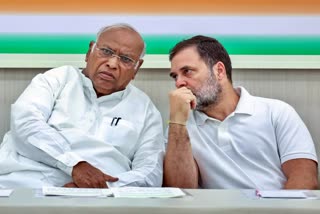 Congress President Mallikarjun Kharge and MP Rahul Gandhi